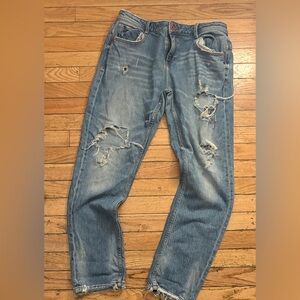 ZARA Distressed Baggy jeans